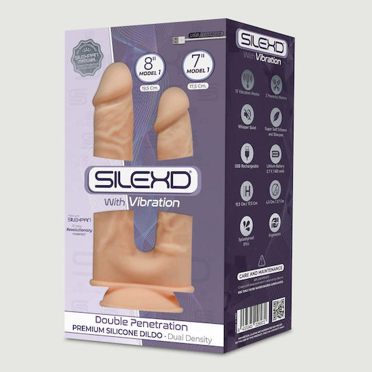 SilexD Model 1 Realistic Vibrator 17.5cm Flesh