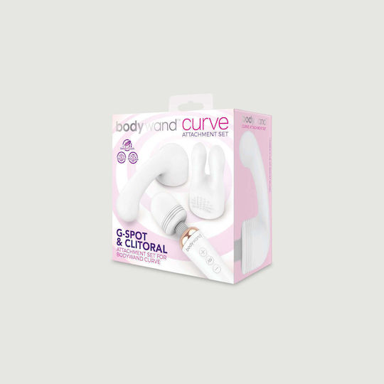 Bodywand G-Sport & Clitoral Σετ με Κεφαλές για Δονητή Λευκές