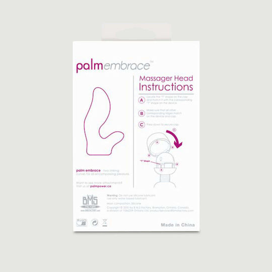 BMS Factory PalmEmbrace Head Attachment Vibrator Head Pink