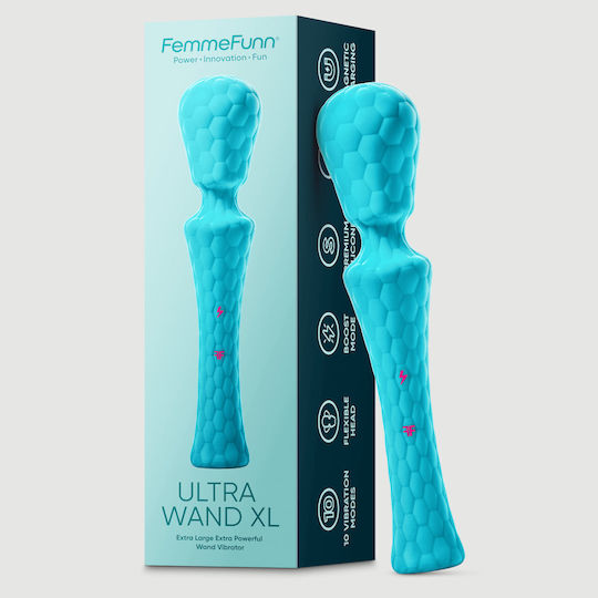 FemmeFunn Vibrator Massage 29cm Türkis