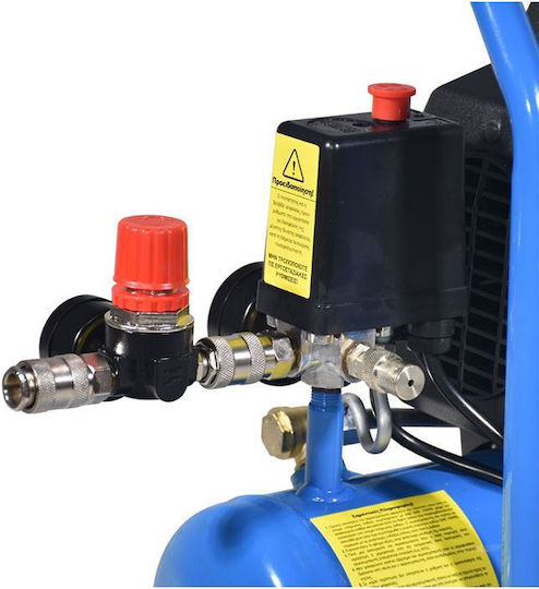 Toros Single-Phase Air Compressors 97dB with Power 1.5hp and Airtank 6lt 602080