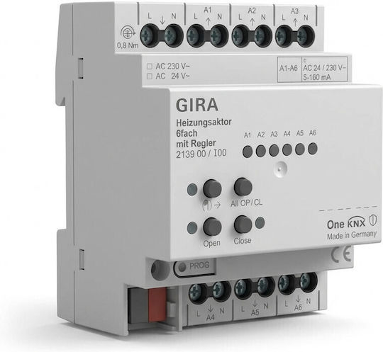 Actuator de Încălzire Gira 6x Reglabil Knx One 213900