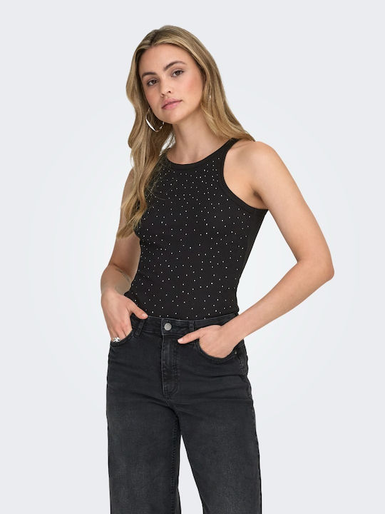 Women's Blouse Cotton Sleeveless Black