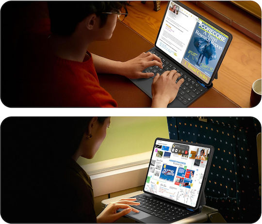 Θήκη Πληκτρολόγιο Nimin Ipad Pro 11 M4 2024 Qwertz Touchpad Μαύρη