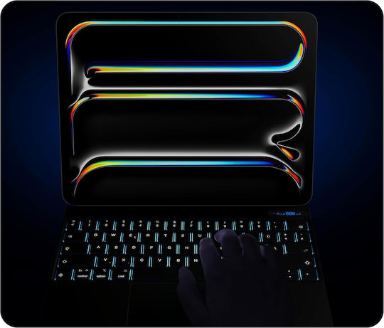 Θήκη Πληκτρολόγιο Nimin Ipad Pro 11 M4 2024 Qwertz Touchpad Μαύρη