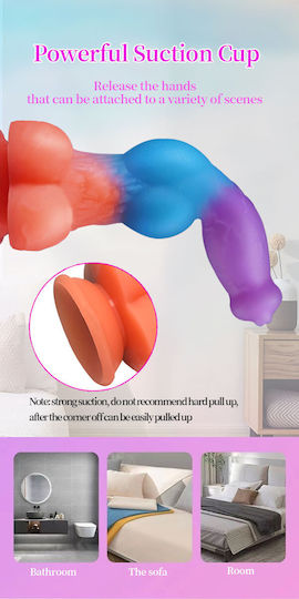 Realistisches Dildo mit Hoden und Saugnapf