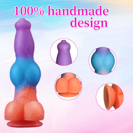 Realistisches Dildo mit Hoden und Saugnapf