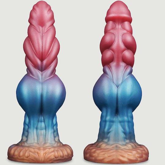 Ρεαλιστικό Dildo με Όρχεις και Βεντούζα Ροζ 22cm