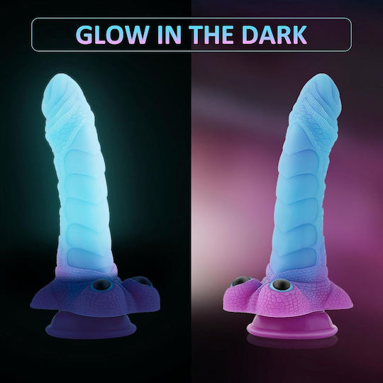 Realistic Dildo with Scrotum and Suction Cup Flesh
