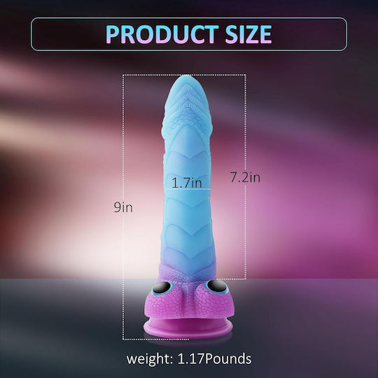 Realistic Dildo with Scrotum and Suction Cup Flesh