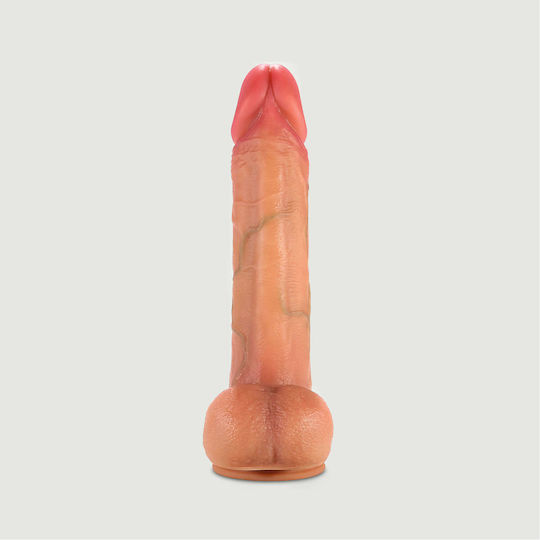Ρεαλιστικό Dildo με Όρχεις και Βεντούζα