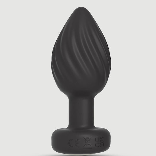 Plug Anal Cu Vibrație Mic Negru