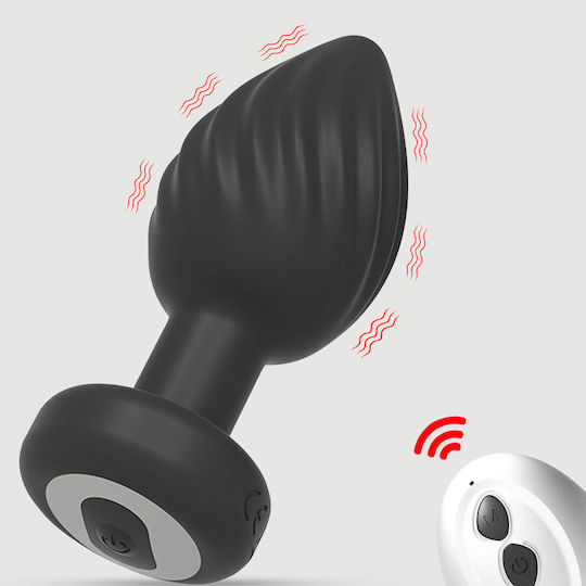 Plug Anal Cu Vibrație Mic Negru
