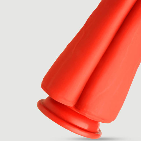 Διπλό Χέρι Σιλικόνης Fisting Βεντούζα Double Silicone Fisting Hand Stretch No 3 30 X 9 Cm Κόκκινο