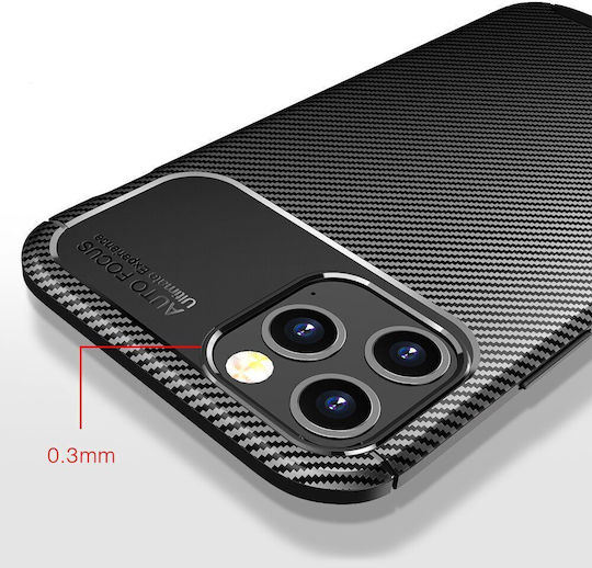 Tel Protect Carbon Back Cover Σιλικόνης Μαύρο (Redmi Note 15)