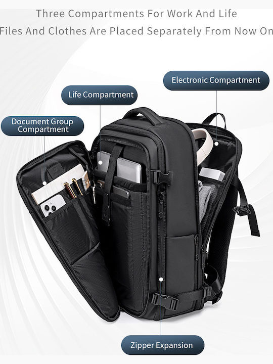 Arctic Hunter Backpack for Laptop 15.6" in Black Colour B00866-BK