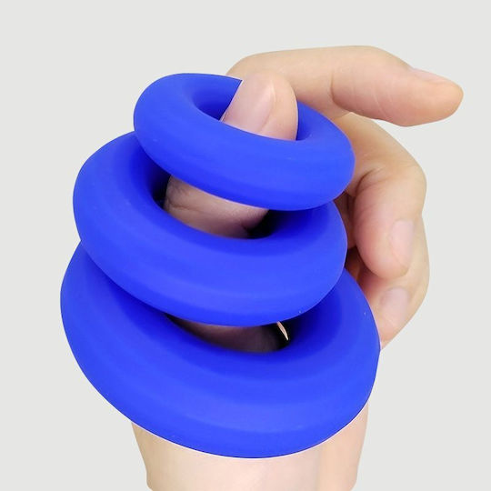 Flexible Silicone Cock Ring Highway Rush Liquid Silicone Flexible Cock Ring Medium 51 Mm Blue