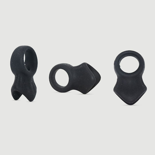 Inele Flexibile Pentru Penis și Testicule Din Silicon Negru Flexible My Ball Bag Liquid Silicone Cock & Ball Ring Negru