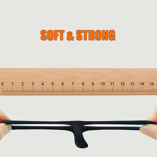 Тройна Пръстен За Петел От Силикон Soft Silicone Cock Ring Черен