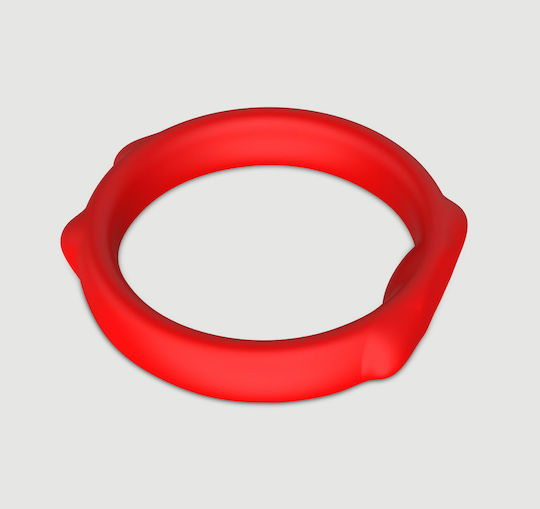 Σετ 3 Δαχτυλίδια Πέους Σιλικόνης Cat Ears 3 Silicone Cock Ring Set Κόκκινο