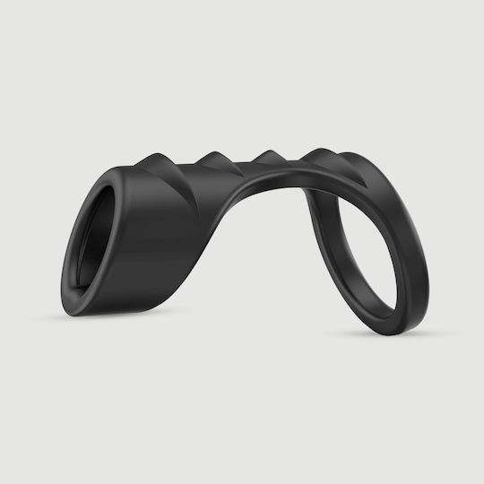 Silicone Cock Ring Penis Cover Silicone Cock Ring Ribbed Penis Sleeve Black