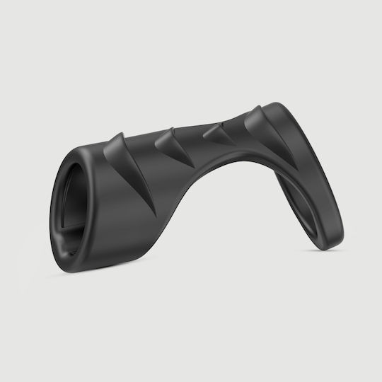 Silicone Cock Ring Penis Cover Silicone Cock Ring Ribbed Penis Sleeve Black