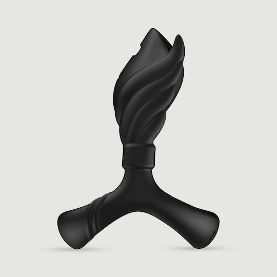 Inele Vibratoare Pentru Penis Din Silicon Urechi Silicone Classic Triple Vibrating Cock Ring Negru