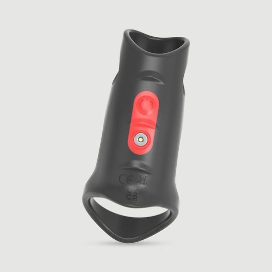 Husă Vibrantă Pentru Penis Din Silicon Inel Pentru Testicule Skull Cat Silicon Moale Vibrant Inele Pentru Penis Negru