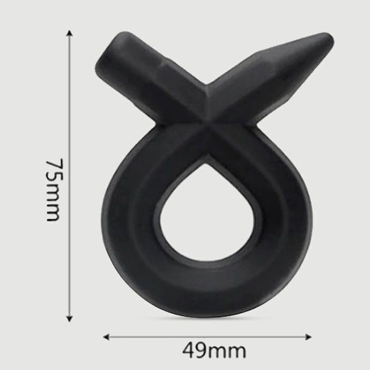 Δαχτυλίδι Πέους Εύκαμπτη Σιλικόνη Delta Liquid Silicone Flexible Cock Ring Μαύρο