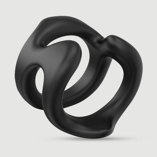 Δαχτυλίδι Πέους Σιλικόνης Σχήμα U Shaped Soft Silicone Cock Ring Μαύρο