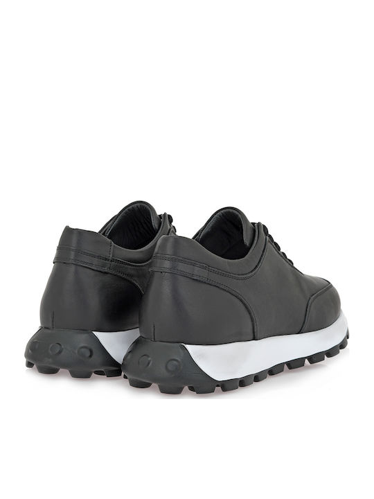 Men's Sneakers Black Leather