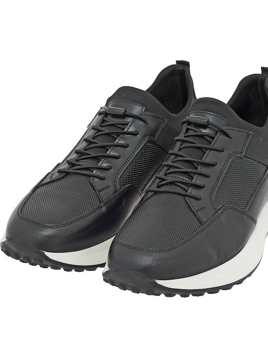 Men's Sneakers Black Leather