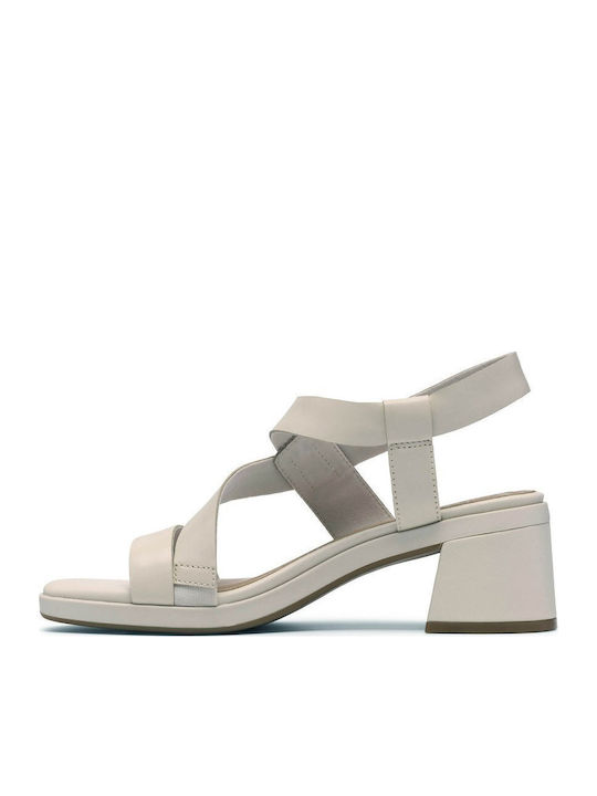 Jaylan Damen Sandalen Weiß Leder