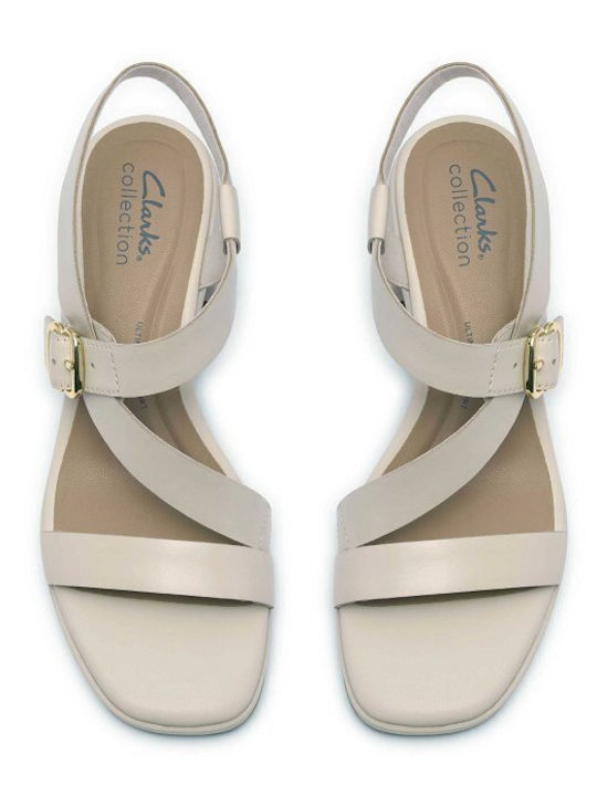 Jaylan Damen Sandalen Weiß Leder