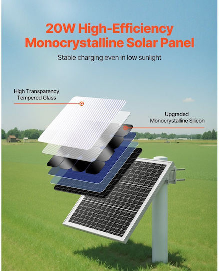 Vevor Vevor Solarbatterieladegerät 20W 12V LGXLNZMPPT12P3M14001Y3