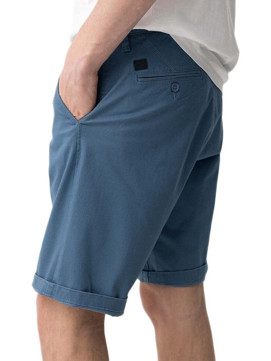 Tiffosi Pantaloni Scurți Bărbați Chino Albastru Rafinat
