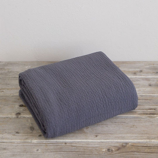Nima Allegra Super Double Hotel Blanket Dark Gray 250x260cm
