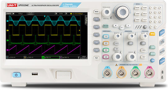 Uni-T UPO3154E Heat Rate Monitor Counter 150MHz with 4 Channels and 8" Screen