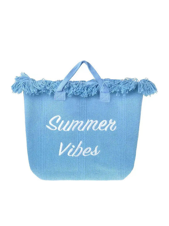Ble Resort Collection Υφασμάτινη Τσάντα Θαλάσσης Μπλε