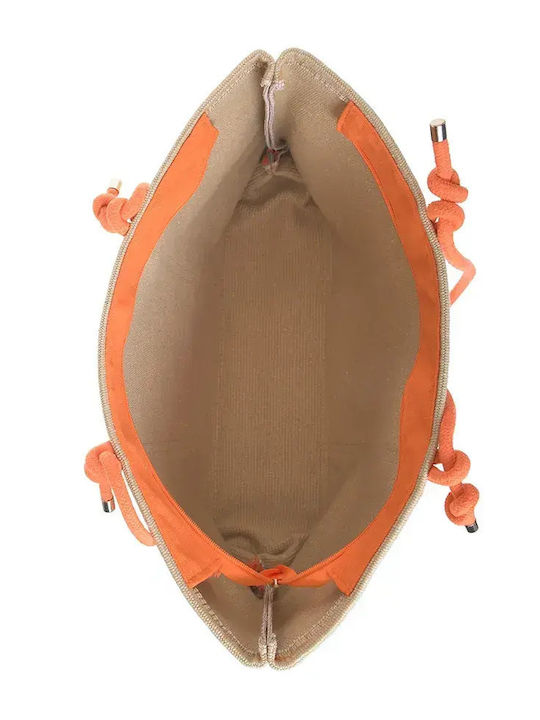 Ble Resort Collection Υφασμάτινη Τσάντα Θαλάσσης Μπεζ
