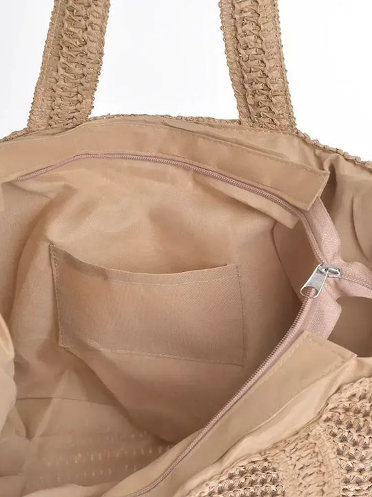 Ble Resort Collection Geantă De Plajă Din Wicker Bej