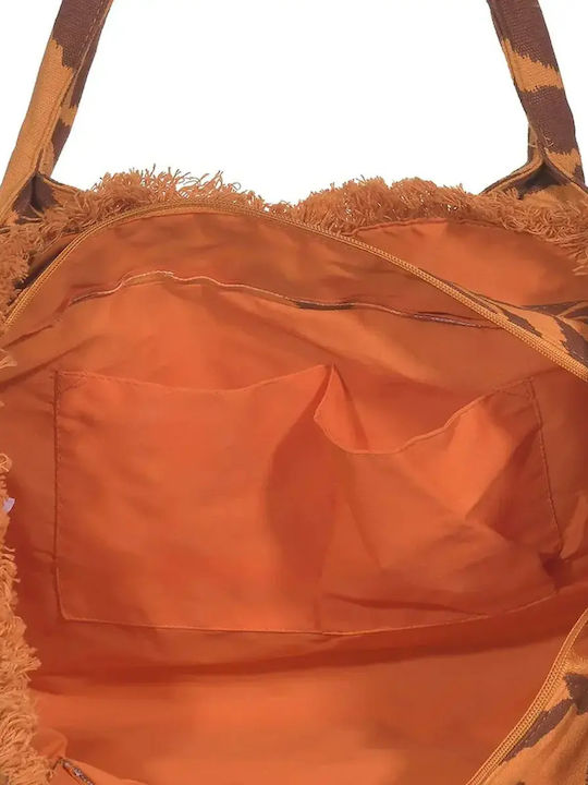 Ble Resort Collection Υφασμάτινη Τσάντα Θαλάσσης Πορτοκαλί Ble Resort Collection Υφασμάτινη Τσάντα Θαλάσσης Πορτοκαλί