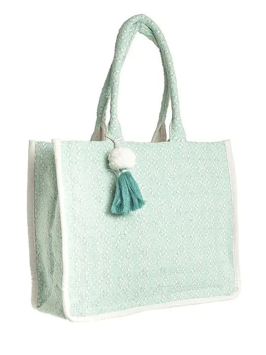 Ble Resort Collection Stoff Strandtasche Blau Ble Resort Collection Stoff Strandtasche Blau