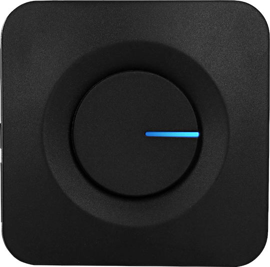 Alecto Ip44 Waterproof Kinetic Wireless Doorbell Range Up To 200 Meters Black