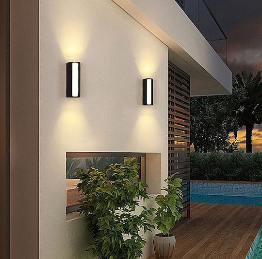 Home Lighting Φωτιστικό Τοίχου με Ενσωματωμένο LED και Θερμό Λευκό Φως Μαύρο