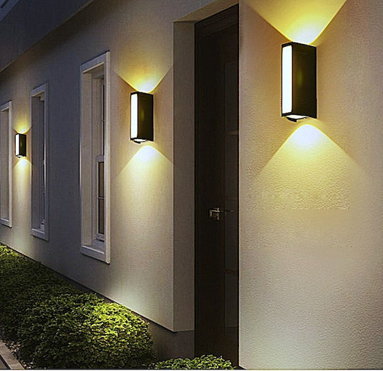 Home Lighting Φωτιστικό Τοίχου με Ενσωματωμένο LED και Θερμό Λευκό Φως Μαύρο