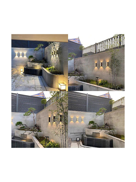 Home Lighting Φωτιστικό Τοίχου με Ενσωματωμένο LED και Θερμό Λευκό Φως Μαύρο