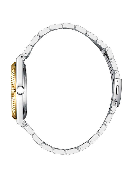 Lee Cooper Tone Γυναικείο Ρολόι 31mm Μπαταρίας με Ασημί Μεταλλικό Μπρασελέ