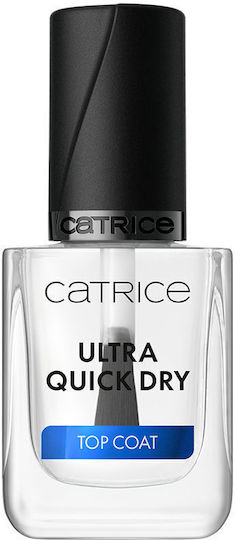 Catrice Cosmetics Top Coat / Base Coat για Απλά Βερνίκια Quick Dry 10.5ml