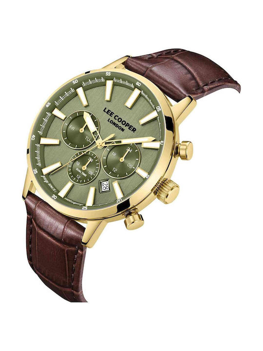 Lee Cooper Dual Time Ρολόι Μπαταρίας με Δερμάτινο Λουράκι Lee Cooper Dual Time Ρολόι Μπαταρίας με Δερμάτινο Λουράκι